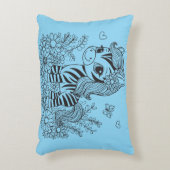 Grillige Zebra Accent Kussen (Voorkant(Verticaal))