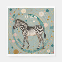 grillige Zebra gepersonaliseerd