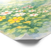 Grillige zebra kunstprint poster (Hoek)