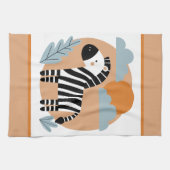 Grillige zebra Scandinavische invloeden Theedoek (Horizontaal)