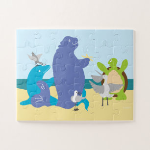 grillige Zee dieren puzzel Legpuzzel