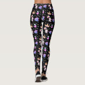 grillige zeemeermin regenboog zee verjaardagsfeest leggings (Achterkant)