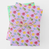 grillige zeemeermin regenboogschildpad haai verjaa inpakpapier vel (In situ)