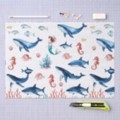 grillige zeemeermin zee walvishaai verjaardag tissuepapier (Craft)