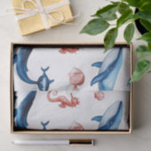 grillige zeemeermin zee walvishaai verjaardag tissuepapier (Geschenk)