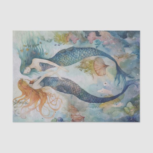 GRILLIGE ZEEMEERMINNEN ONTKOPPELING TISSUEPAPIER (Voorkant)