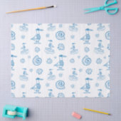 Grillige Zeemeeuw Zeevaart Doodle Patroon Tissuepapier (Craft)