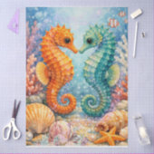 Grillige Zeepaardjes Koraalrif Tissuepapier (Craft)