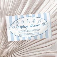 Grillige Zeeschelp Babyshower Display Shower
