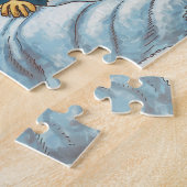 grillige zon in bed in slaap legpuzzel (Zijkant)