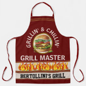 Grillin' and Chillin' All-Over Print Schort (Voorkant)