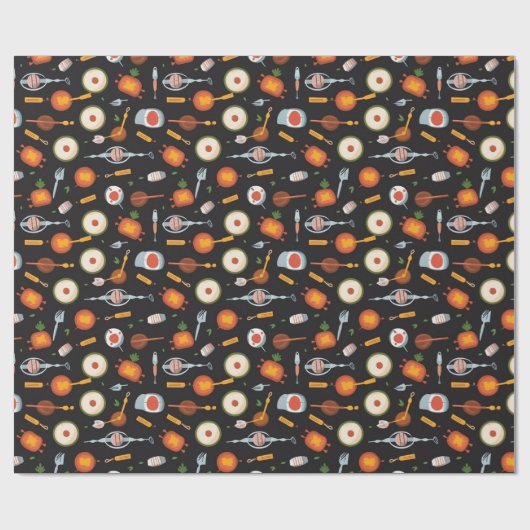 Grillin' and Chillin' Pattern Cadeaupapier (Vlak)