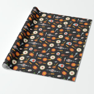 Grillin' and Chillin' Pattern Cadeaupapier