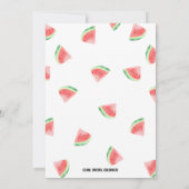 Grillin' and Chillin' Watermelon BBQ Uitnodiging (Achterkant)