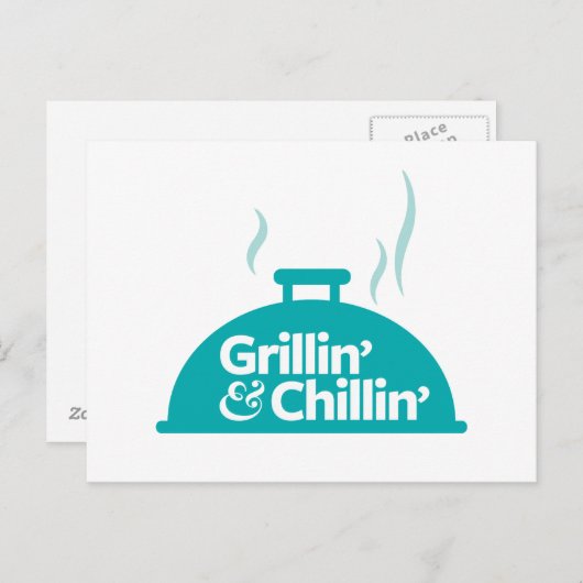Grillin' & Chillin' Briefkaart (Voorkant / Achterkant)