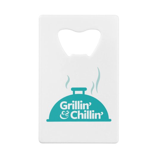 Grillin' & Chillin' Creditkaart Flessenopener (Achterkant)