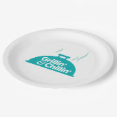 Grillin' & Chillin' Papieren Bordje (Gekanteld)