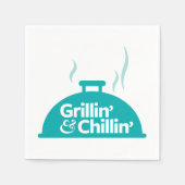 Grillin' & Chillin' Servetten (Voorkant)