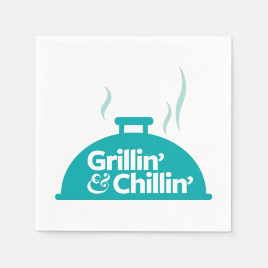 Grillin' & Chillin' Servetten (Voorkant)