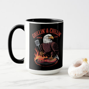 Grillin' & Chillin' Sinds 1776 - Patriottische ade Mok