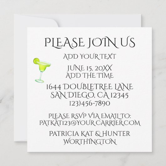 Grillin' & Chillin' Uitnodiging (Achterkant)