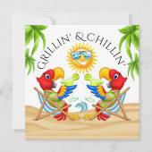 Grillin' & Chillin' Uitnodiging (Voorkant)