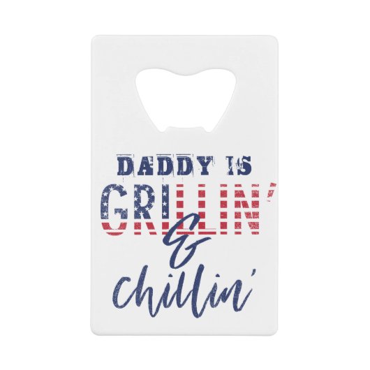 GRILLIN & CHILLIN-zomerkamp Creditkaart Flessenopener (Voorkant)