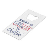 GRILLIN & CHILLIN-zomerkamp Creditkaart Flessenopener (Achterkant Gekanteld)