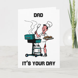 "GRILLIN" DAD VOOR ZIJN *BIRTHDAY* OF *VADERDAG* KAART