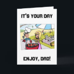 "GRILLIN" DAD VOOR ZIJN *BIRTHDAY* OF *VADERDAG* KAART<br><div class="desc">DEZE 'GRILLIN' DAD IS PERFECT VOOR 'ZIJN TWEEDE DAG' OF VOOR 'VADERDAG' EN HIJ ZAL ERVAN OVERTUIGD ZIJN ZODANIG DAT HIJ VAN DE BK HOUDT!!!</div>