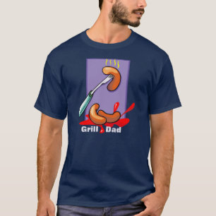 Grillin-dag met hete honden t-shirt
