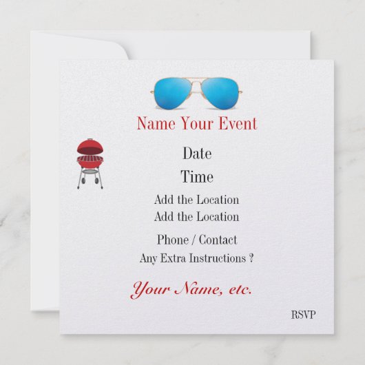 Grillin' en Chillin' 2 Kaart (Achterkant)