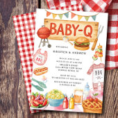 Grillin en Chillin Baby shower Kaart