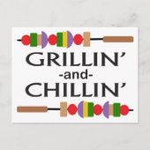 Grillin en Chillin Briefkaart (Voorkant)
