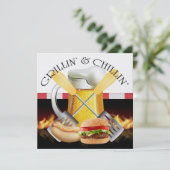 Grillin' en Chillin' Kaart (Staand voorkant)