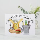 Grillin' en Chillin' Kaart (Staand voorkant)