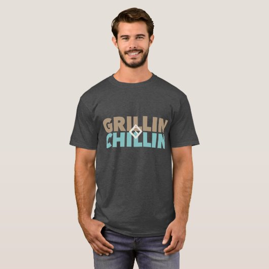 Grillin' en Chillin' T-shirt (Voorkant volledig)