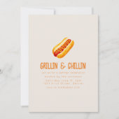 Grillin en Chilling Zomer Backyard BBQ Kaart (Voorkant)