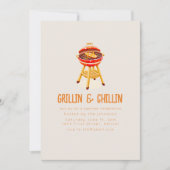 Grillin en Chilling Zomer Backyard BBQ Kaart (Voorkant)