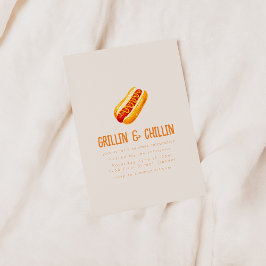 Grillin en Chilling Zomer Backyard BBQ Kaart