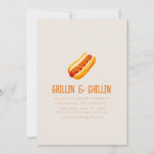 Grillin en Chilling Zomer Backyard BBQ Kaart (Voorkant)