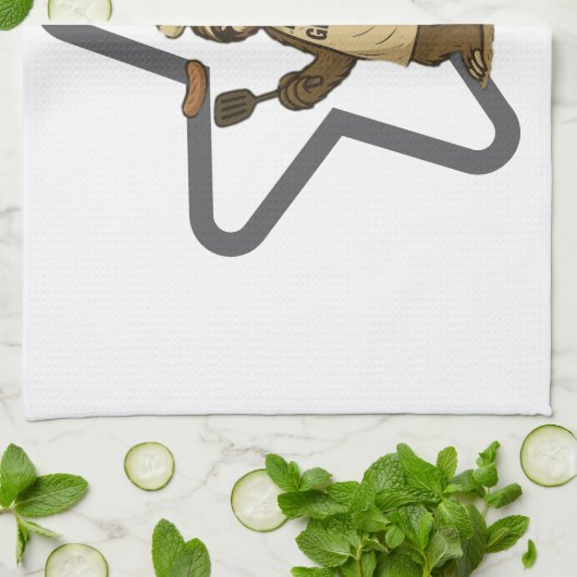 Grillin' Sloth Star Theedoek (Gevouwen)