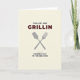 Grillin Vaders Dag Verjaardagskaart Kaart