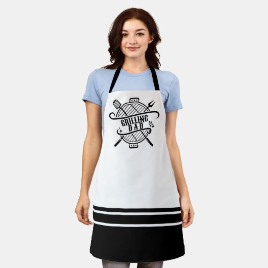 Grilling Dad Schort (Gedragen)