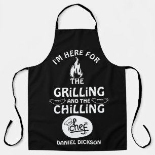 Grilling en koelen schort