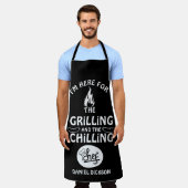 Grilling en koelen schort (Gedragen)