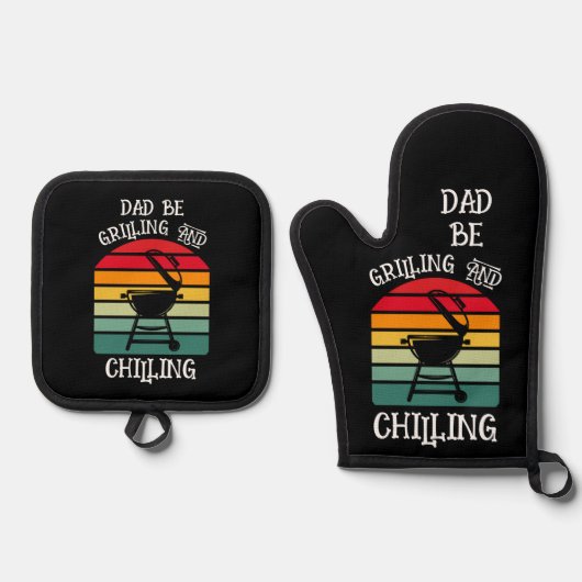 Grilling en koeling ovenwant & pannenlap set (Voorkant)