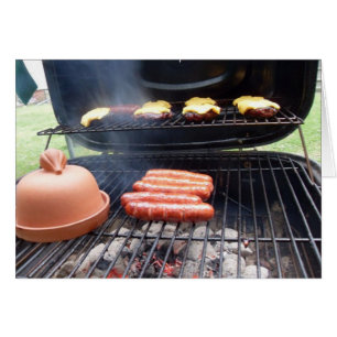 Grilling Hamburgers en Hot Dogs Kaart