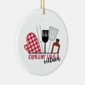 Grilling like Villan Keramisch Ornament (Rechts)