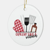 Grilling like Villan Keramisch Ornament (Links)